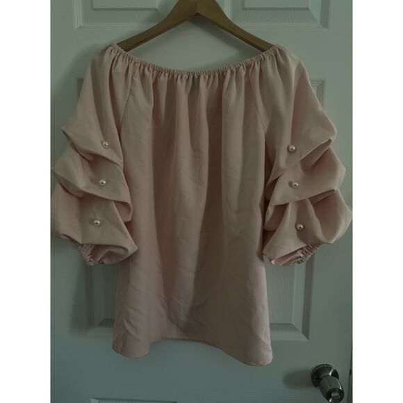 MSK Elegant Pink Off-Shoulder XL - Picture 5 of 8